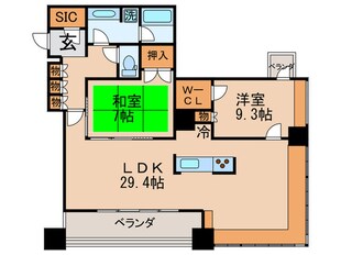 THE TOKYO TOWERS MID TOWER(23Fの物件間取画像